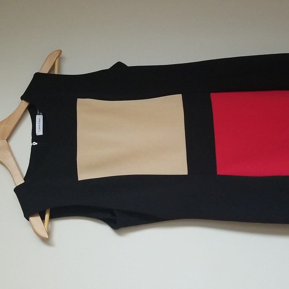 Calvin Klein colorblock dress